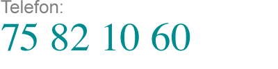 Telefon 75 82 10 60